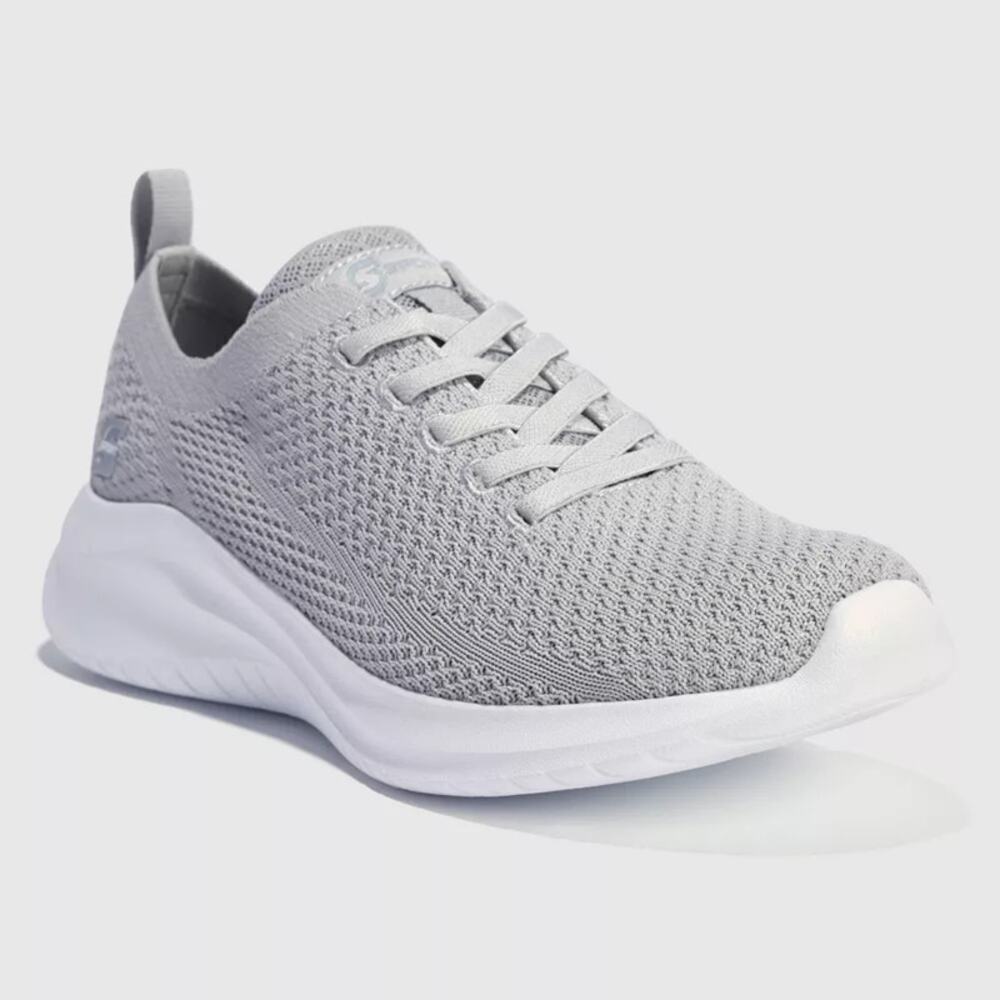 S Sport By Skechers Resse 2.0 Elastic Gore Sneakers Light Gray Size 11